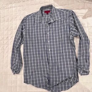 Classic Navy Checkered Men's Shirt